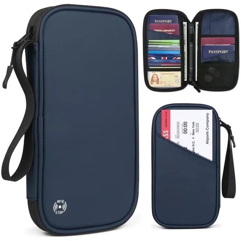 Travel Organizer Men - محفظة خفيفة الوزن لغطاء جواز السفر