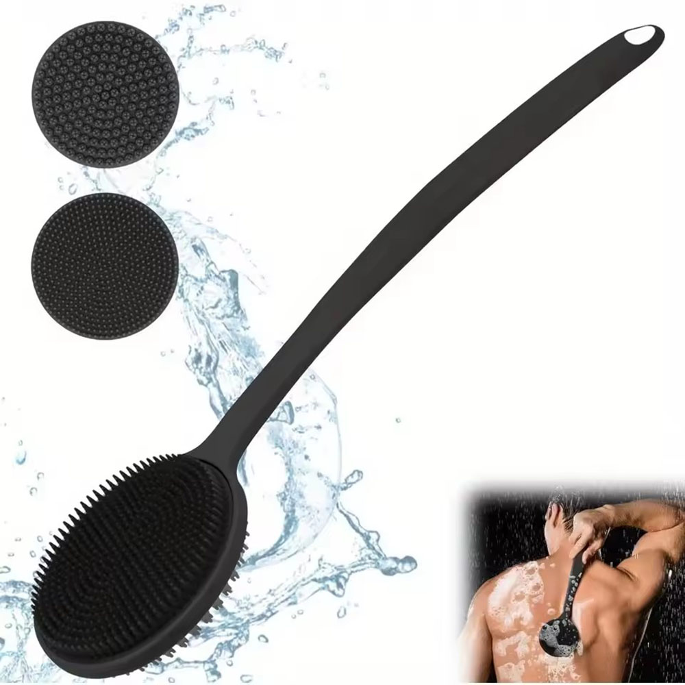 1 قطعة فرشاة تنظيف الظهر سيليك - مراجعة Men'S Accessories Types وسعره