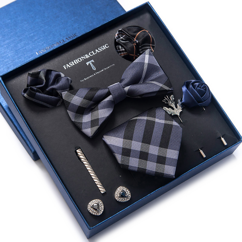 هدية العيد منديل جيب مربعات أز - مراجعة Neck Tie Set Box وسعره